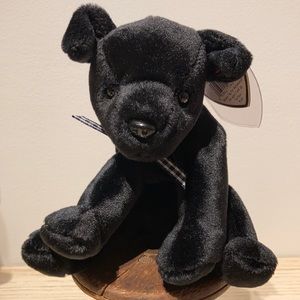 Ty beanie baby black puppy Luke 1998